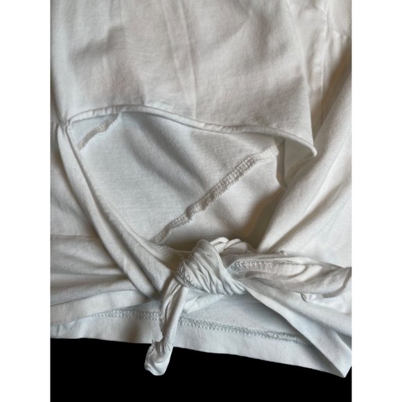 Each X Other Slashed Ripped Effect T-shirt White Women’s Size XS - Picture 5 of 10